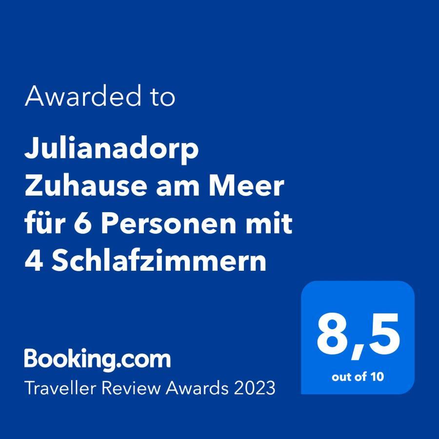 Julianadorp Zuhause am Meer für 6 Personen mit 4 Schlafzimmern Exterior foto